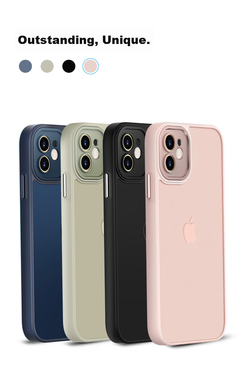 Чехол KEKLLE для Apple iPhone 11, полупрозрачный матовый, черный, противоударный, с защитой от отпечатков пальцев
