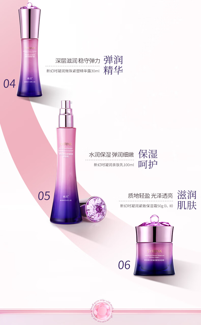 希芸（syrinx） 新幻时凝润时光水乳套装抗初衰老紧致淡纹补水保湿妈妈护肤品 【滋润型/礼盒】5件套-干皮推荐