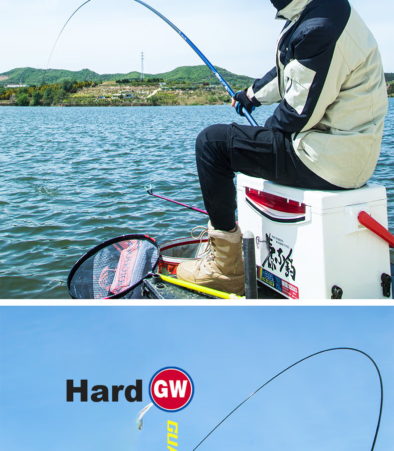 Удилище GW Dragon God Spearhead Big Fish Edition, 9 метров, 19 секций, легкое, для ловли крупной рыбы в озерах и водохранилищах, карповое удилище
