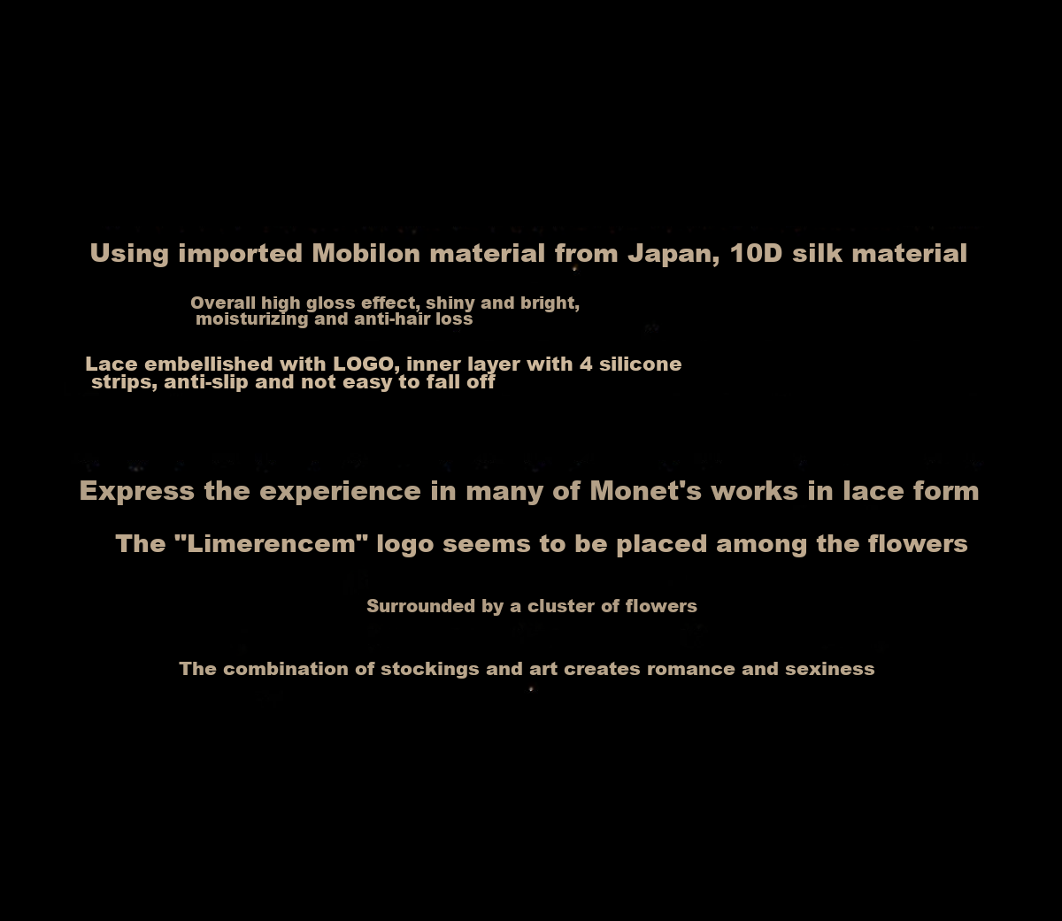 Limerence M [Monet Garden] Ультратонкие шелковистые сексуальные чулки Aurora, чувственные носки средней длины, белые, один размер