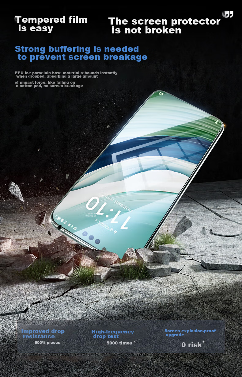 Защитная пленка DIVI Ice Ceramic для Huawei Mate60/50, полноэкранная, гидрогелевая, высокая четкость, с защитой от отпечатков пальцев