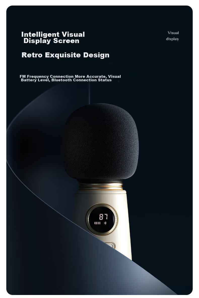 EDIFIER LOLIMIC Беспроводной Bluetooth FM караоке микрофон для автомобиля, портативный микрофон для пения, совместимый с мобильными телефонами и компьютерами