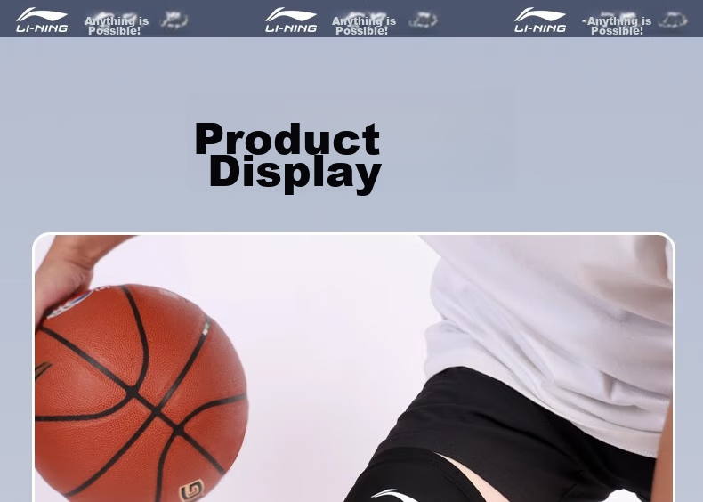 Наколенники Li-Ning Sports, противоударные удлиненные, с защитой колена, для бега, фитнеса, баскетбола и футбола, размер 2XL, черные