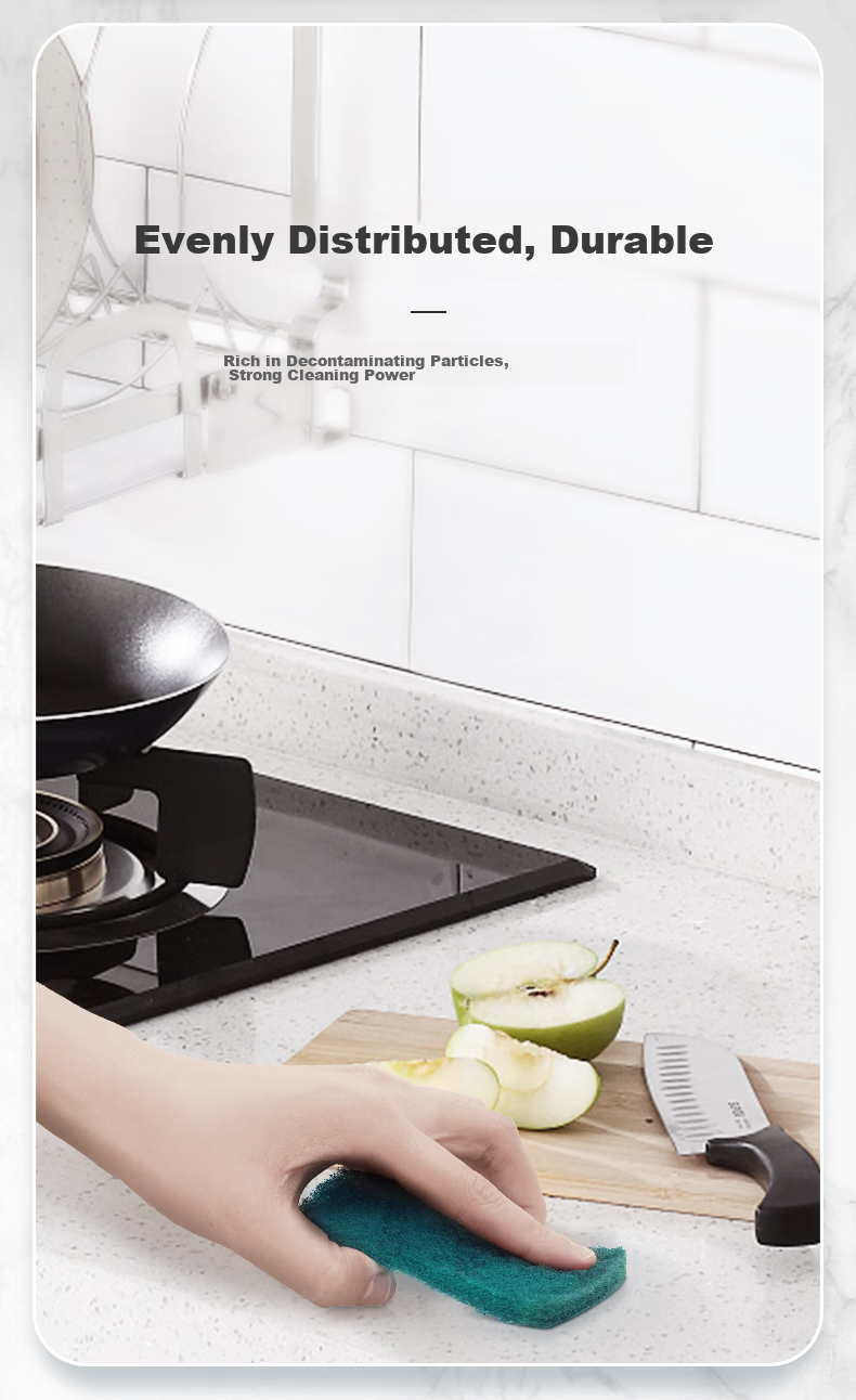 3M Scotch-Brite 6105 Губка для мытья посуды, 5 шт., универсальная, для удаления жира, ультрачистая, с абразивной губкой