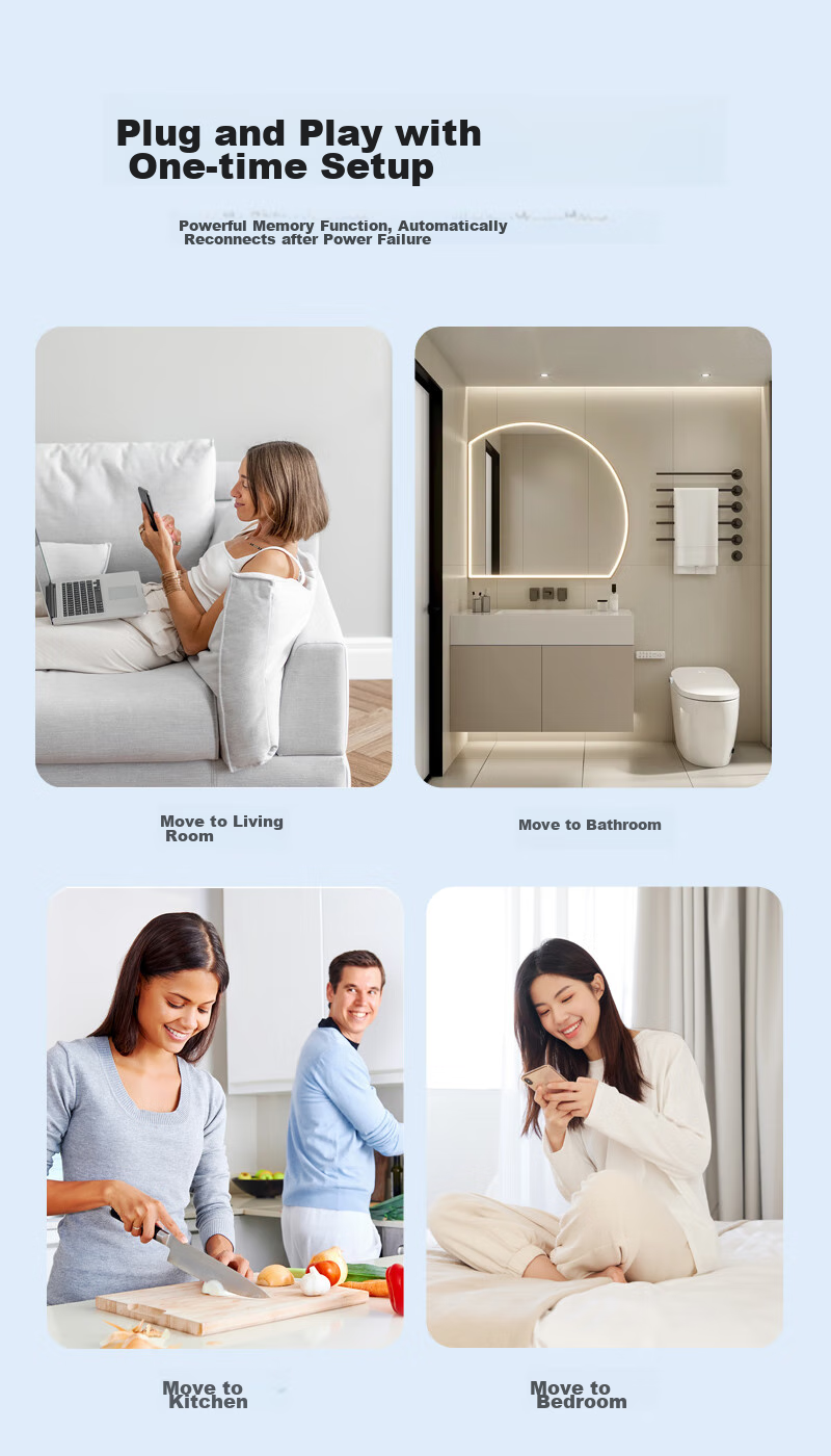 Усилитель Wi-Fi сигнала Newmine AC1200M, двухдиапазонный гигабитный беспроводной маршрутизатор, усилитель сигнала для дома, проникающий через стены, белый