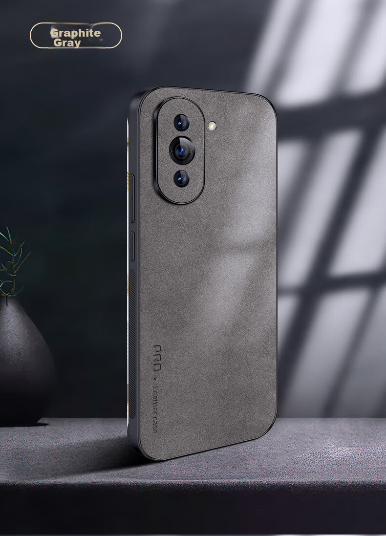 Чехол для Huawei Nova 10, противоударный, с защитой камеры, силиконовый, бизнес-стиль, серый