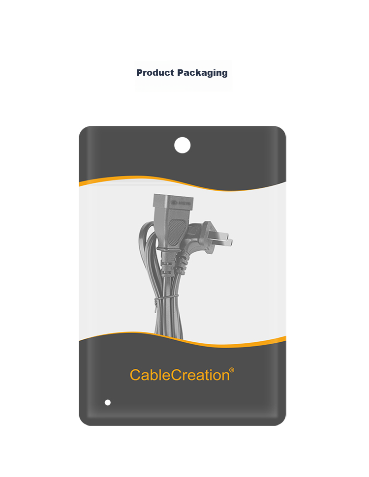 Кабель CABLE CREATION DZ134, 1 м, черный, угловой штекер, двухжильный, 10А, медь, для электромобилей, вентиляторов, адаптеров