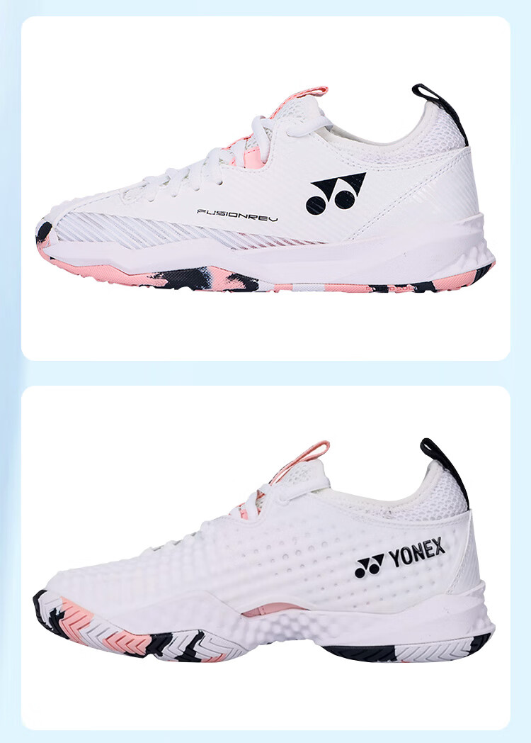 Кроссовки для тенниса YONEX SHTF4MACEX, унисекс, белые с синим, размер 44
