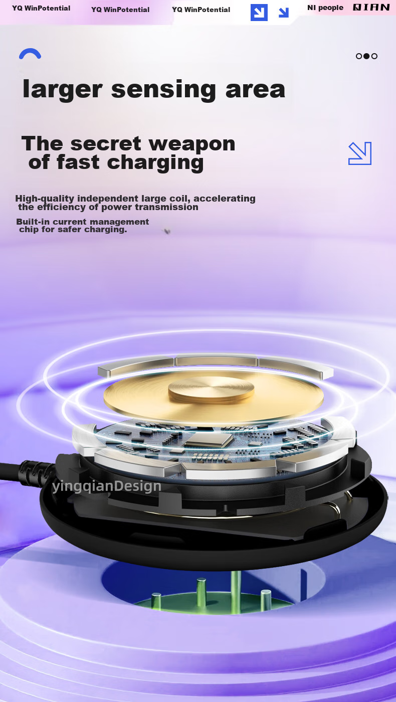 Беспроводное зарядное устройство Yingqian YQ-098 для Samsung Watch, магнитное, USB Type-C, 0.8м, черное