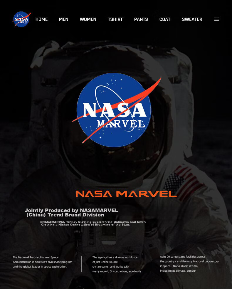 Мужская куртка NASA MARVEL