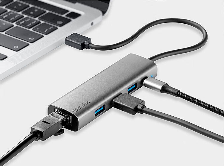 Адаптер-конвертер Lenovo ThinkPad USB в Ethernet RJ45 Gigabit, сетевой порт, USB-хаб, разветвитель, док-станция для ноутбука, удлинительный кабель LRA3