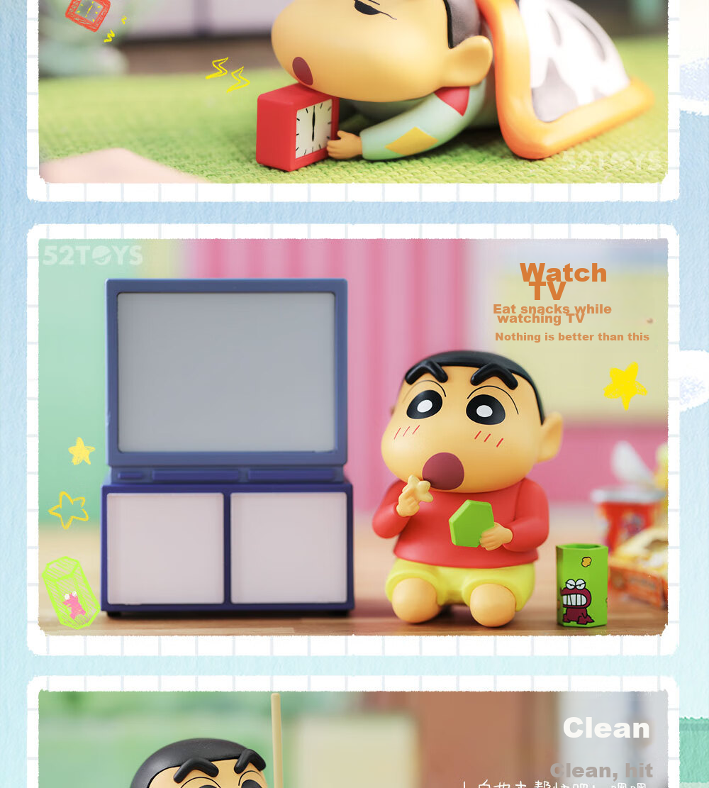 Коллекционная фигурка 52TOYS "Ежедневная серия Крейон Син-чан", слепая коробка, 6 шт. в комплекте