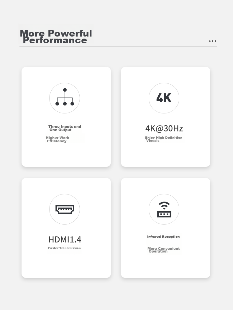HDMI-переключатель MT-viki MT-SW301-MH, 3 входа 1 выход, 4K@30Hz, поддержка HDMI 1.4, переключение кнопкой или ИК-пультом