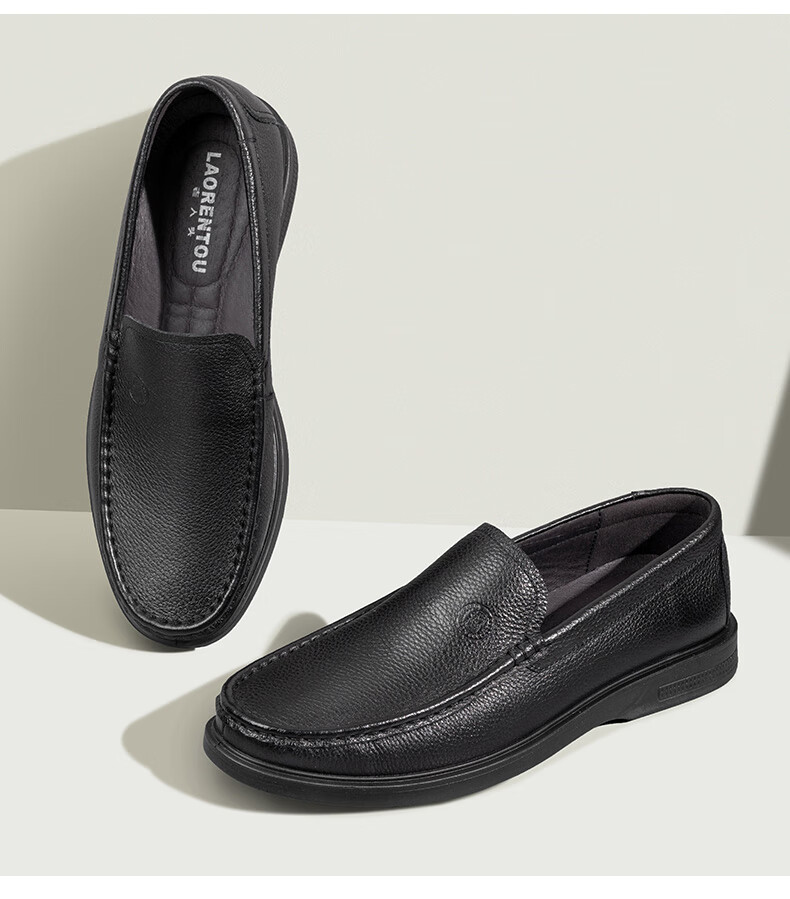 Мужские туфли LAORENTOU Business Casual LA11112 Черные 41