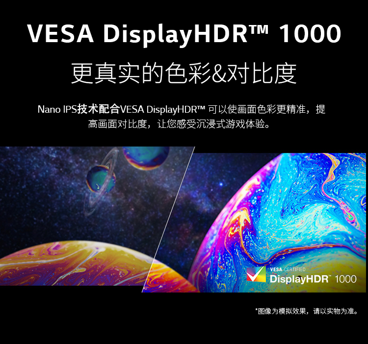 LG 31.5英寸 NanoIPS 4K HDR1000 160Hz（超频） HDMI2.1 VRR ATW偏光技术  游戏 电竞显示器 32GQ950