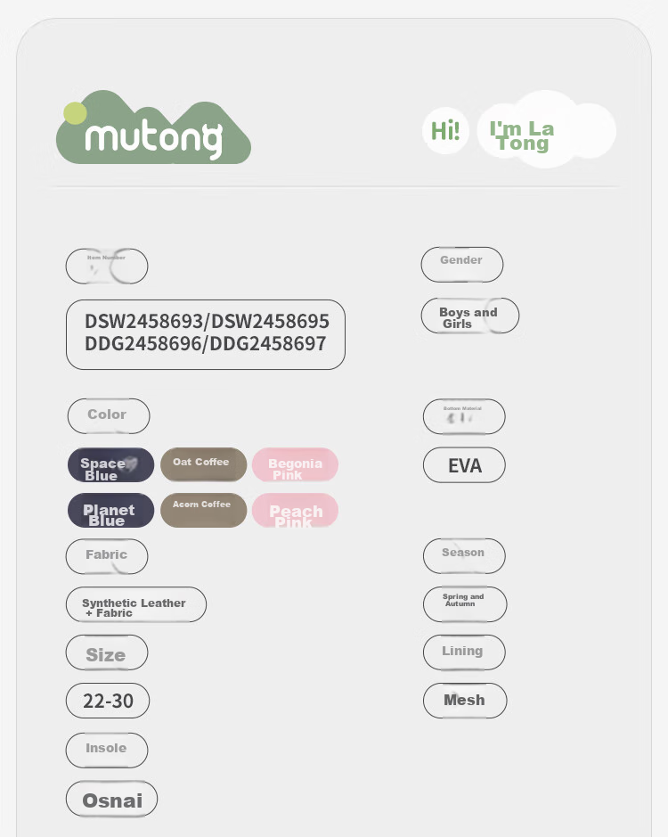 Детские кроссовки Mutong для мальчиков и девочек, весенне-осенние, со световыми элементами, легкие, мягкие, космический синий/сетка, размер 22