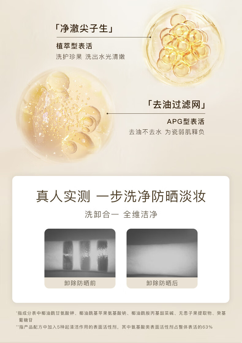 凡茜（fanxi）氨基酸净润洁颜蜜150ml洗面奶洁面乳细致洁净清爽洁面奶