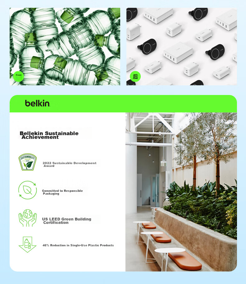 Автомобильное зарядное устройство BELKIN Type-C, 30 Вт, быстрая зарядка Apple PD, адаптер USB от прикуривателя, CCA004