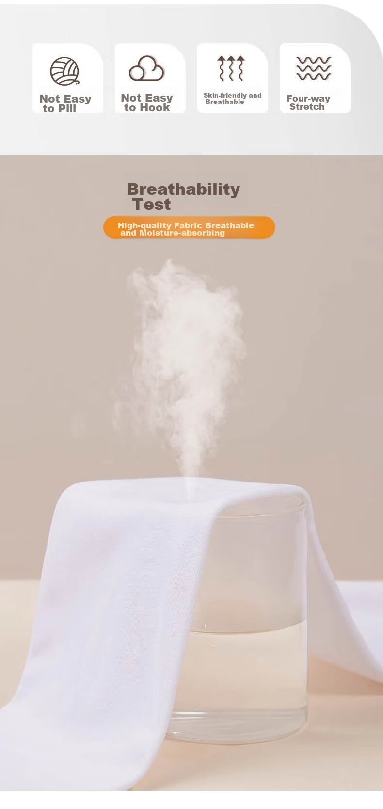 Колготки LangSha, женские, 120D, бархатные, белые, один размер