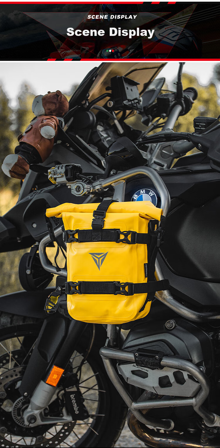 Водонепроницаемая сумка MOTOWOLF для мотоцикла, многофункциональная сумка на руль, боковая сумка для езды, сумка с быстрым отсоединением, мотоциклетное снаряжение