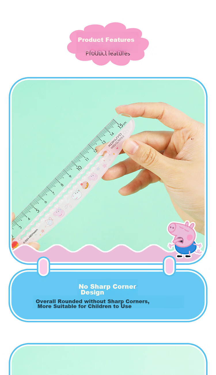 Линейка KOKUYO Peppa Pig