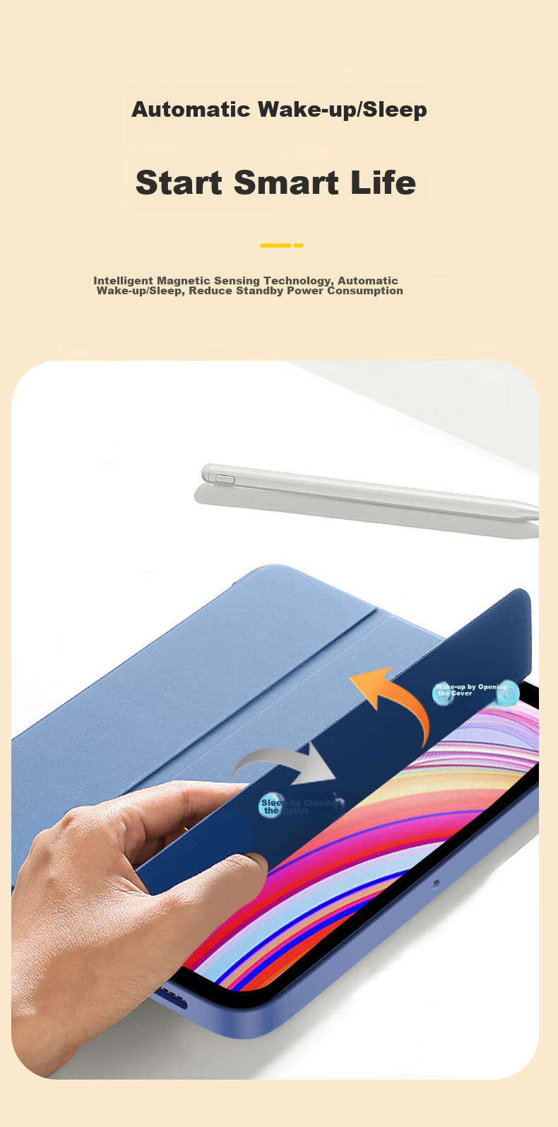 Чехол CangHua для Redmi Pad Pro 12.1 дюйма (2024), полнозащитный, противоударный, из ПК, ПУ, ТПУ, минималистичный стиль, лавандовый