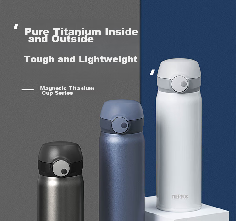 Термос THERMOS, титановая кружка, 500 мл, магнитный замок, для активного отдыха, подарок на день рождения, Новый год