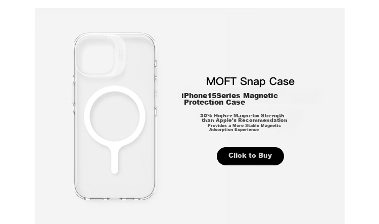 Магнитный держатель для телефона MOFT, версия Enhanced, серый