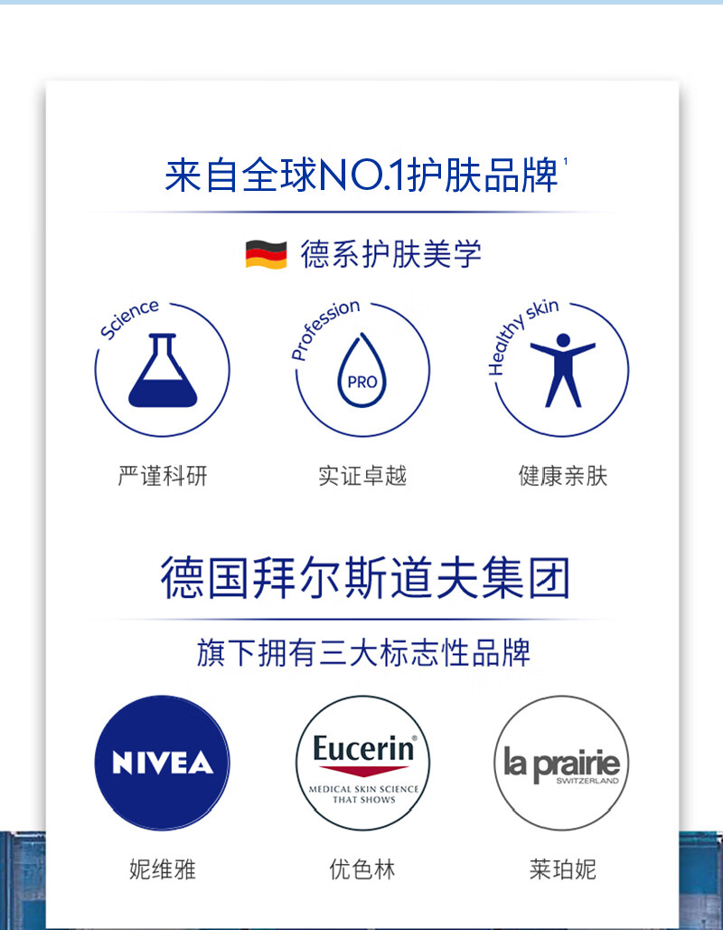 妮维雅（NIVEA）护手霜套装（深润保湿50ml+多效50ml+海洋精华50ml)