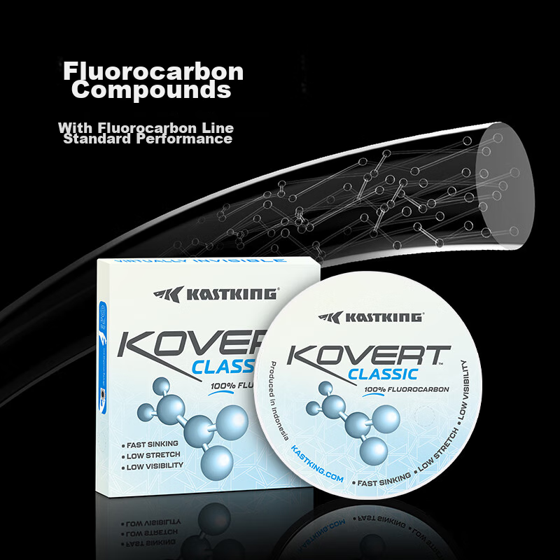 Леска Kastking Carbon Fiber Leader Line, флюорокарбоновая, износостойкая, для морской рыбалки, размер 2.5, 45 метров