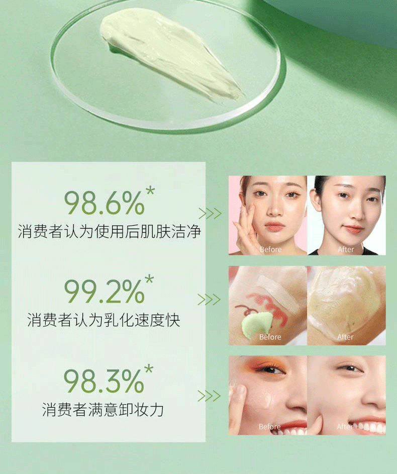 洛语杭希牛油果卸妆膏卸妆洁面快速乳化深层净澈毛孔面部眼唇卸不闷痘