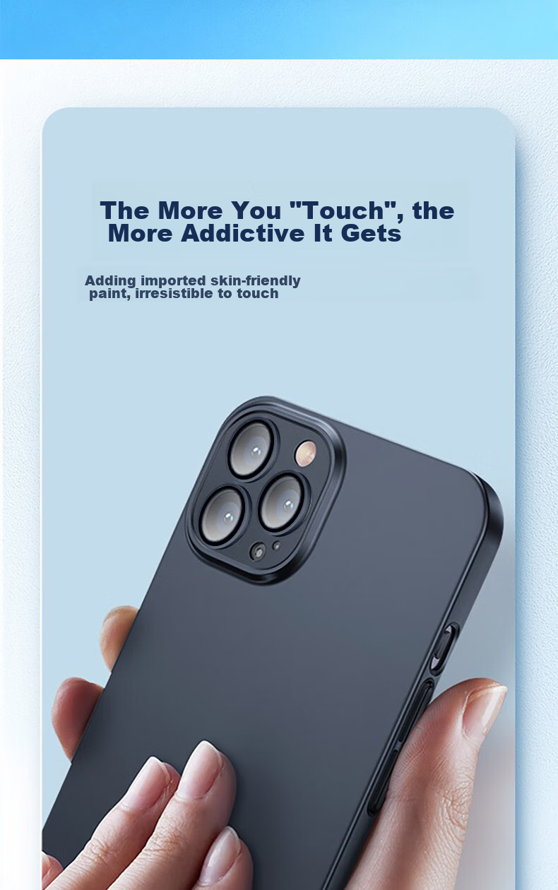 Чехол для iPhone 14 Pro Max EDDGA с защитой камеры, противоударный, матовый, черный