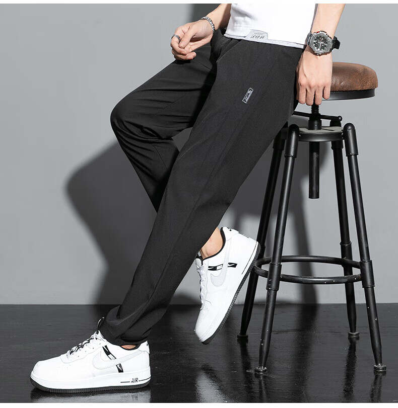 Джинсы Jeanswest мужские, повседневные брюки, осень 2024, прямые, черные, размер 5XL