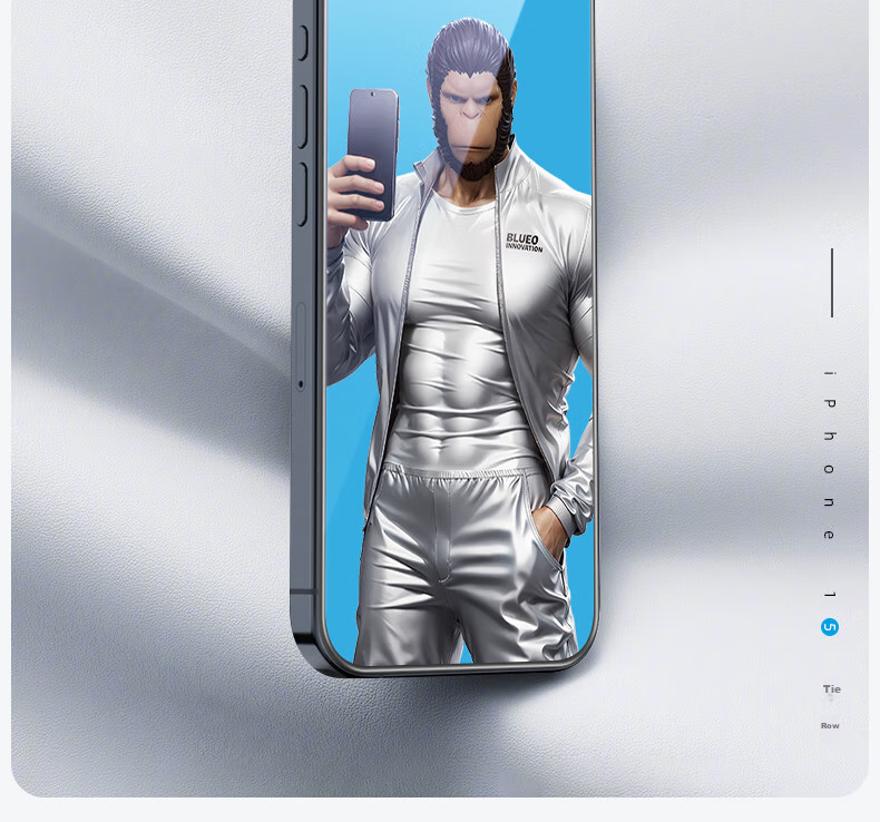 Защитное стекло для экрана Lanxingxiansheng для Apple iPhone 15 Pro Max, противоскользящее, пыленепроницаемое, с защитой от отпечатков пальцев