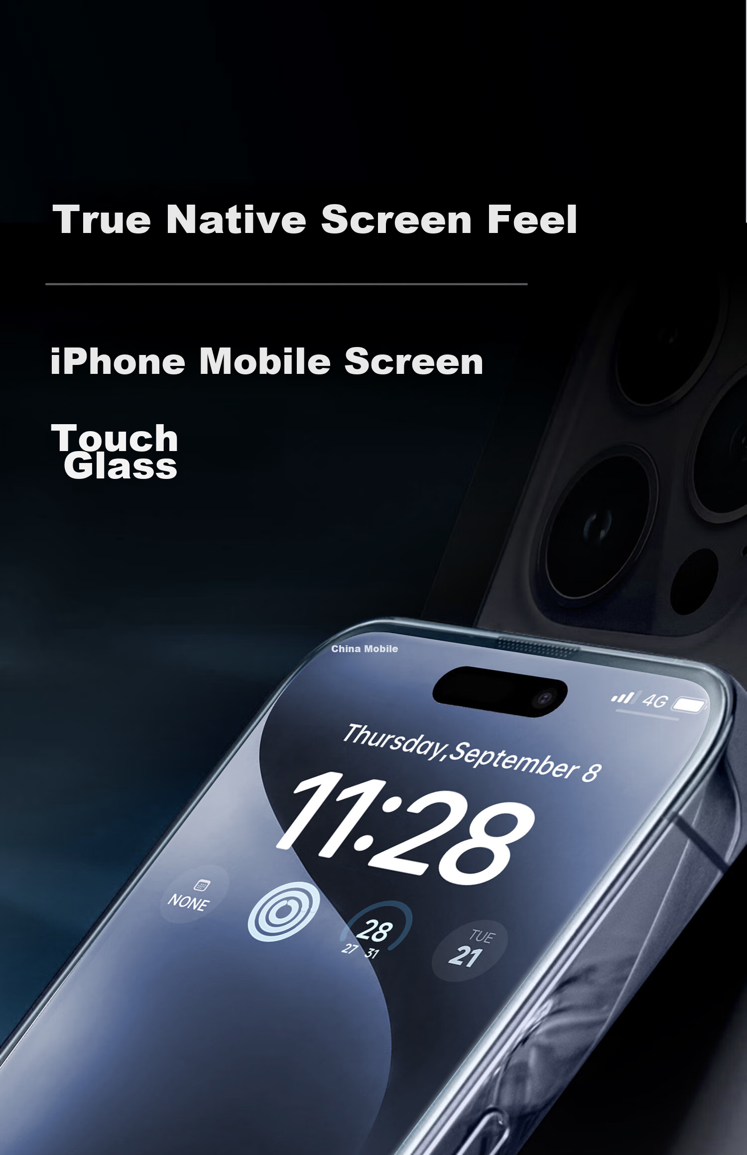 Защитное стекло DIVI для Apple iPhone 16 Pro Max, прозрачное, противоударное, антибликовое, 2 шт.