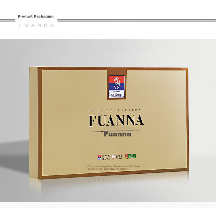 Комплект постельного белья FUANNA, 2-спальный, из 60s длинноволокнистого хлопка, класс А, размер 230x229 см, принт "Жуи"
