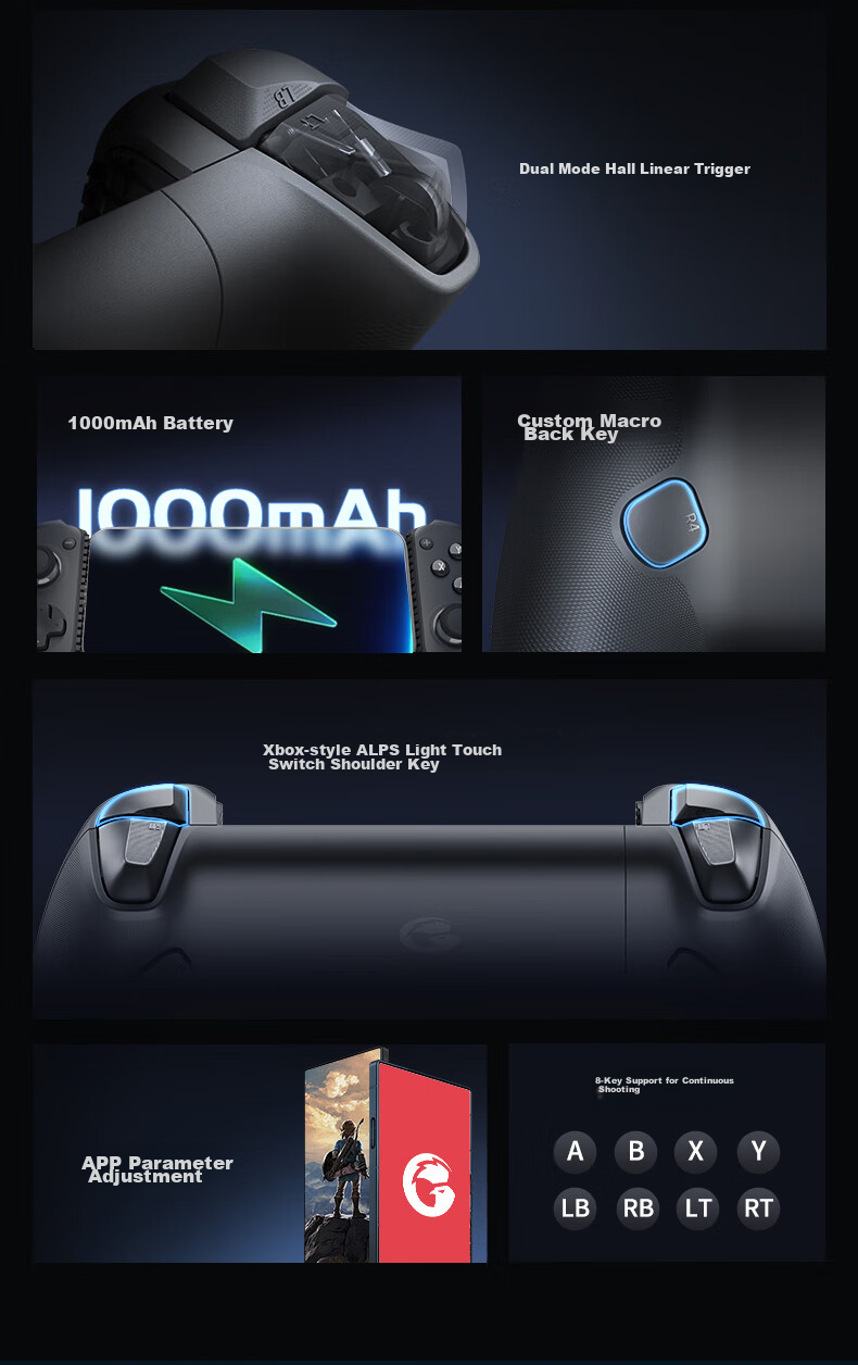 Беспроводной игровой контроллер GAMESIR G8+ для мобильных устройств, ПК, Nintendo Switch