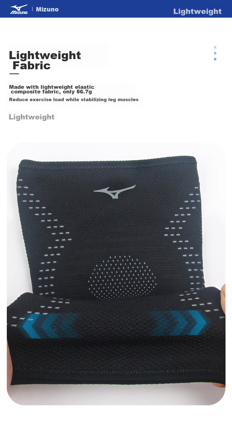 MIZUNO Наколенники для спорта, бега, туризма, при травмах мениска, для мужчин и женщин, специализированы для баскетбола, бадминтона, при синовите, размер XL, 2 шт.