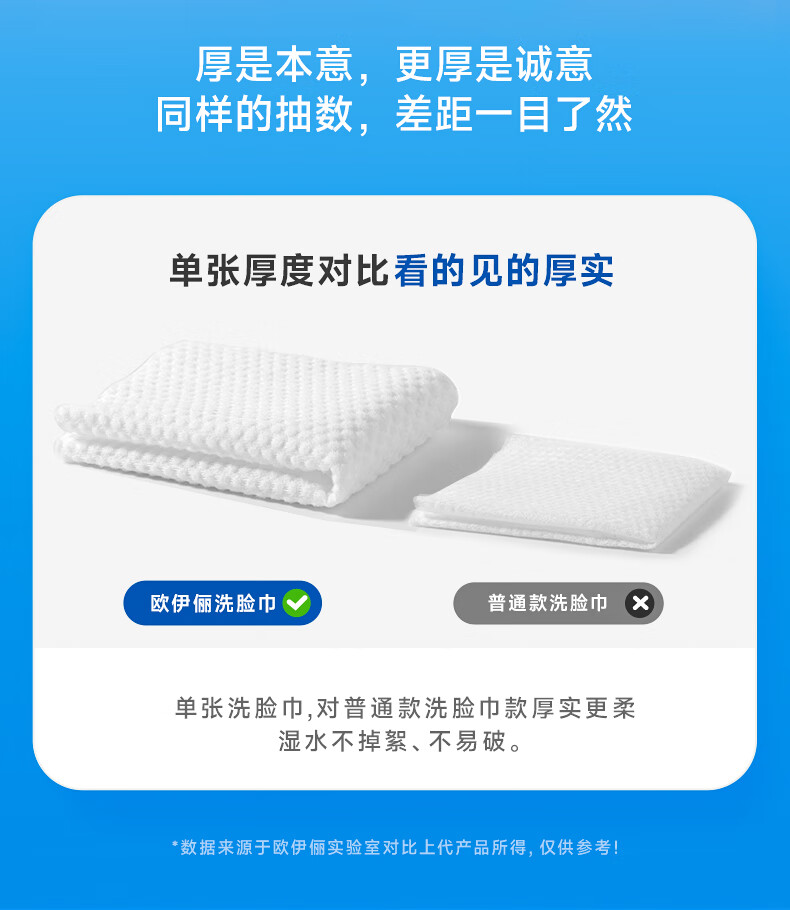 欧伊俪洗脸巾一次性珍珠纹加厚加大抽取式纯棉擦脸洗面洁面棉柔巾面巾纸 10包【珍珠纹100抽 加厚加大】