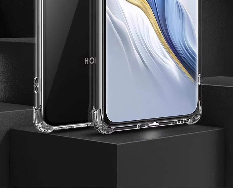 Чехол Kelleia для Honor Magic6, прозрачный, противоударный, с защитой камеры
