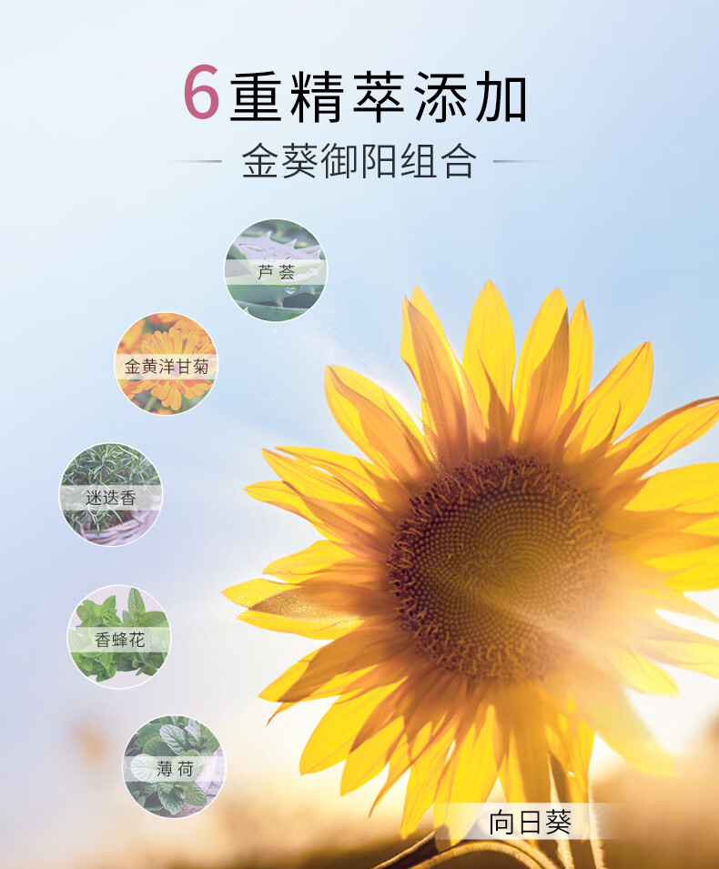 美肤宝美白隔离防晒霜SPF50+(淡斑型)40ml小粉管遮瑕提亮防水汗高倍女