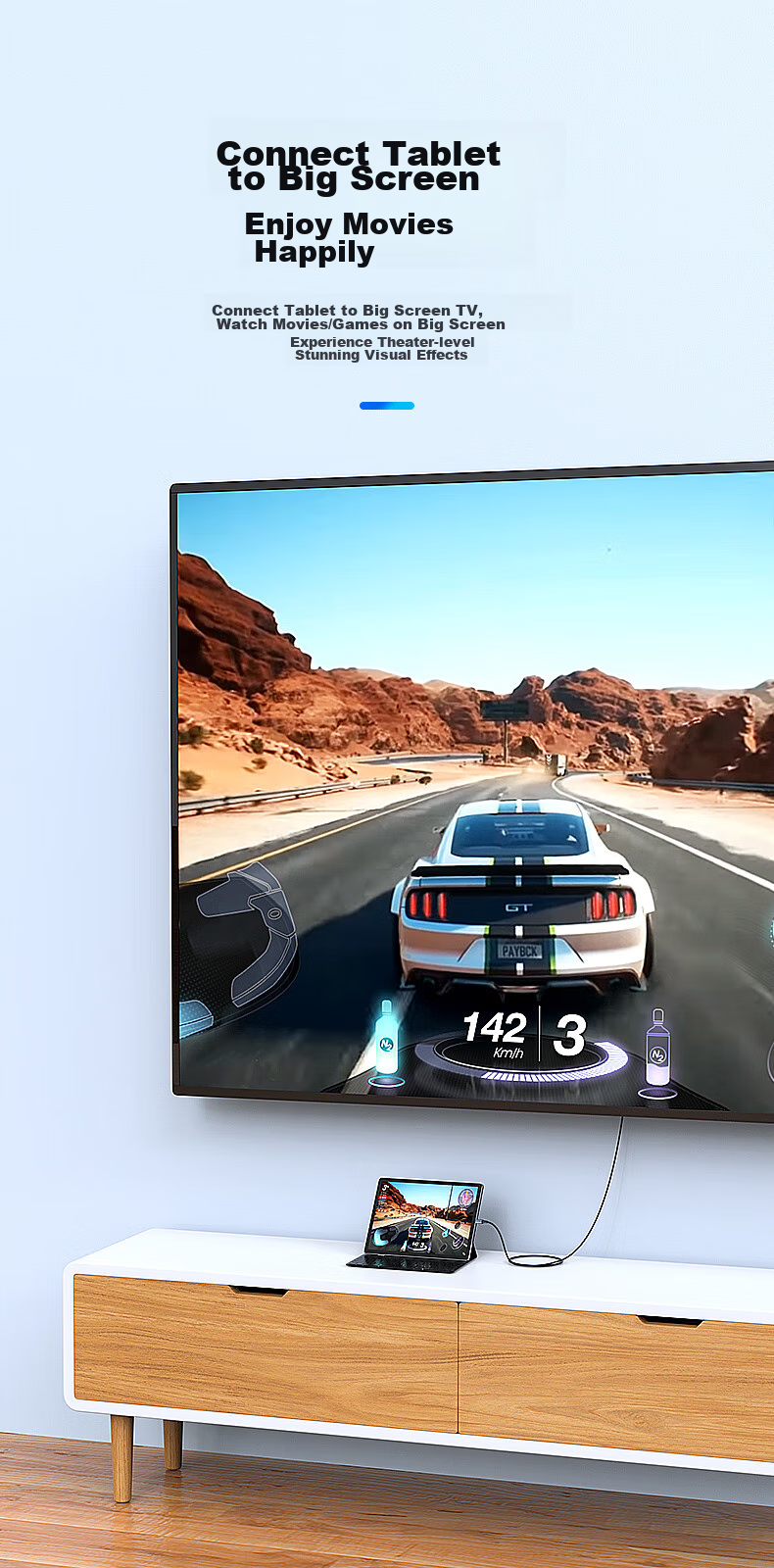 Переходник BIAZE Type-C на DP 1.2, кабель-адаптер 4K 60Hz, 165Hz, Thunderbolt 3, для ноутбука, внешний монитор, 240Hz, 1 метр