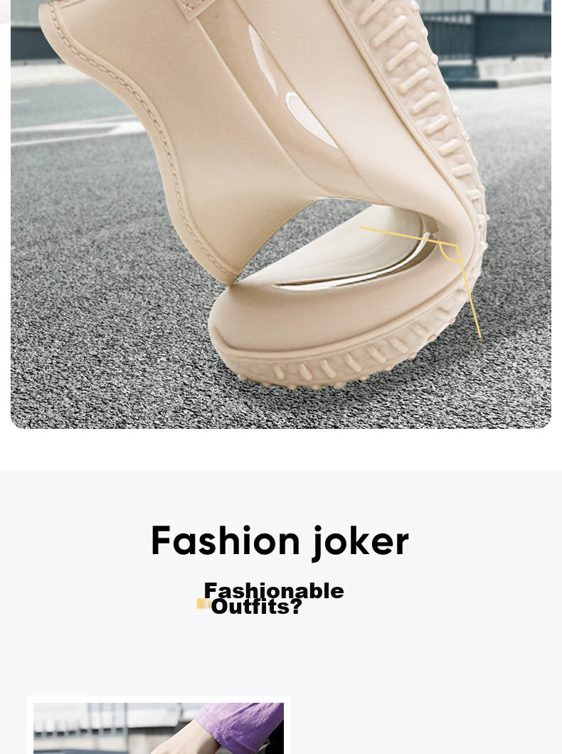 Женские резиновые сапоги FOOTOPPO, короткие, водонепроницаемые, модные, низкие, для улицы, нескользящие