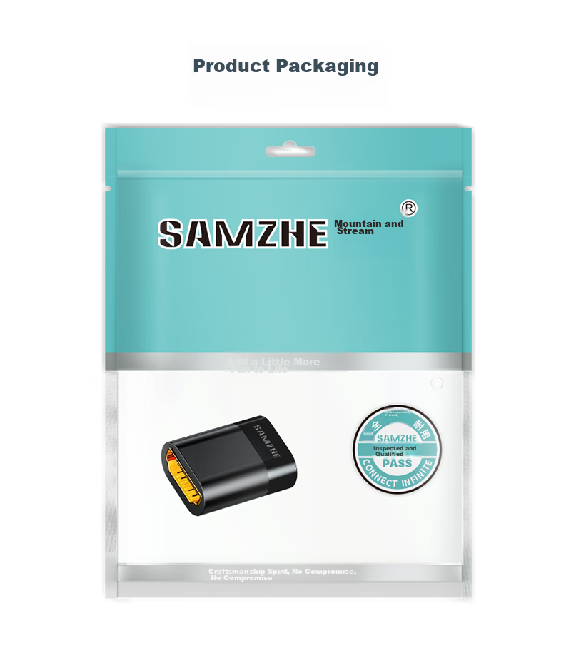 HDMI удлинитель SAMZHE HFD-02, Female to Female, версия 2.0, 4K, черный