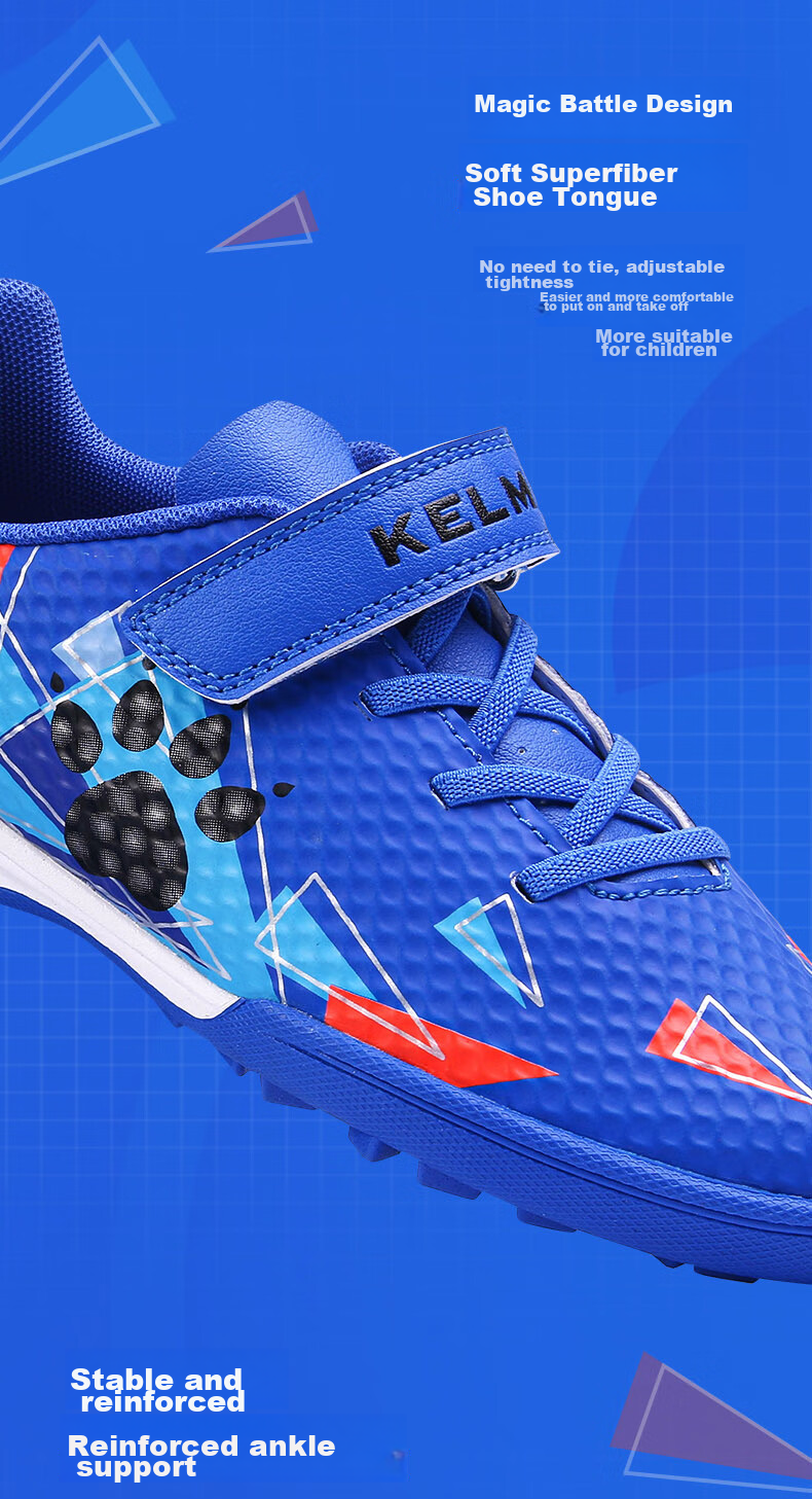 Футбольные бутсы KELME для юношей, модель ZX90113052, для искусственного газона, дышащие, нескользящие, износостойкие, флуоресцентно-желтые, размер 37