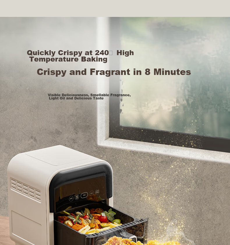 Аэрофритюрница SUPOR KD50D863, 5 л, 240°C, сенсорное управление, функция приготовления на пару