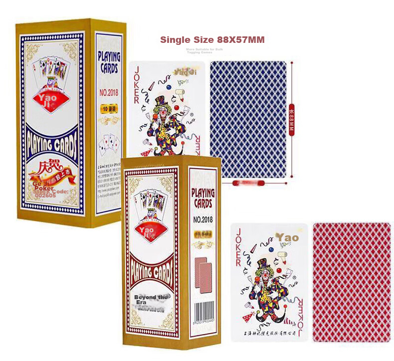 Игральные карты Yaoji, 959 Золотой Веер, 10 колод, самообслуживание, подлинный продукт, оптовая продажа