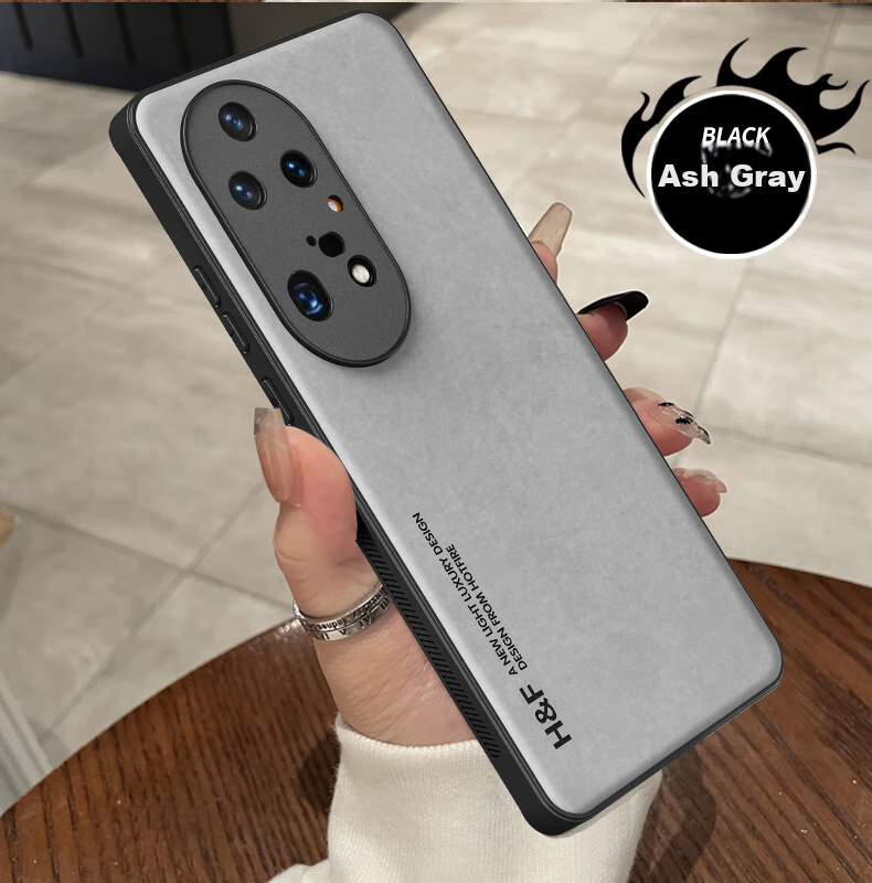 Чехол HotFire для Huawei P50, черный, из натуральной кожи