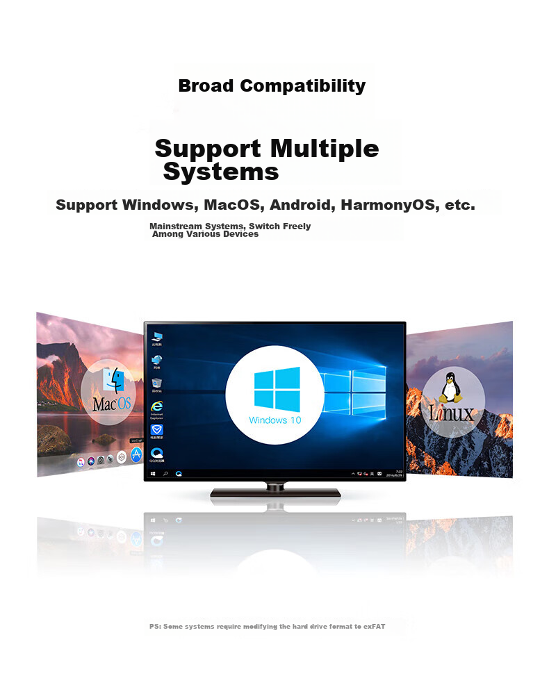 Портативный жесткий диск Newsmy Xingji Series, 3.5 дюйма, настольное хранилище, Type-C USB 3.1, 4 ТБ, черный