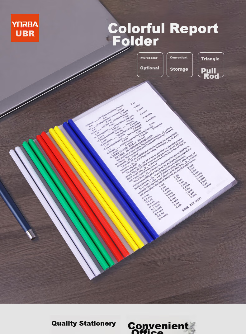 Папка-регистратор для документов Youbili A4, 10 шт., красная